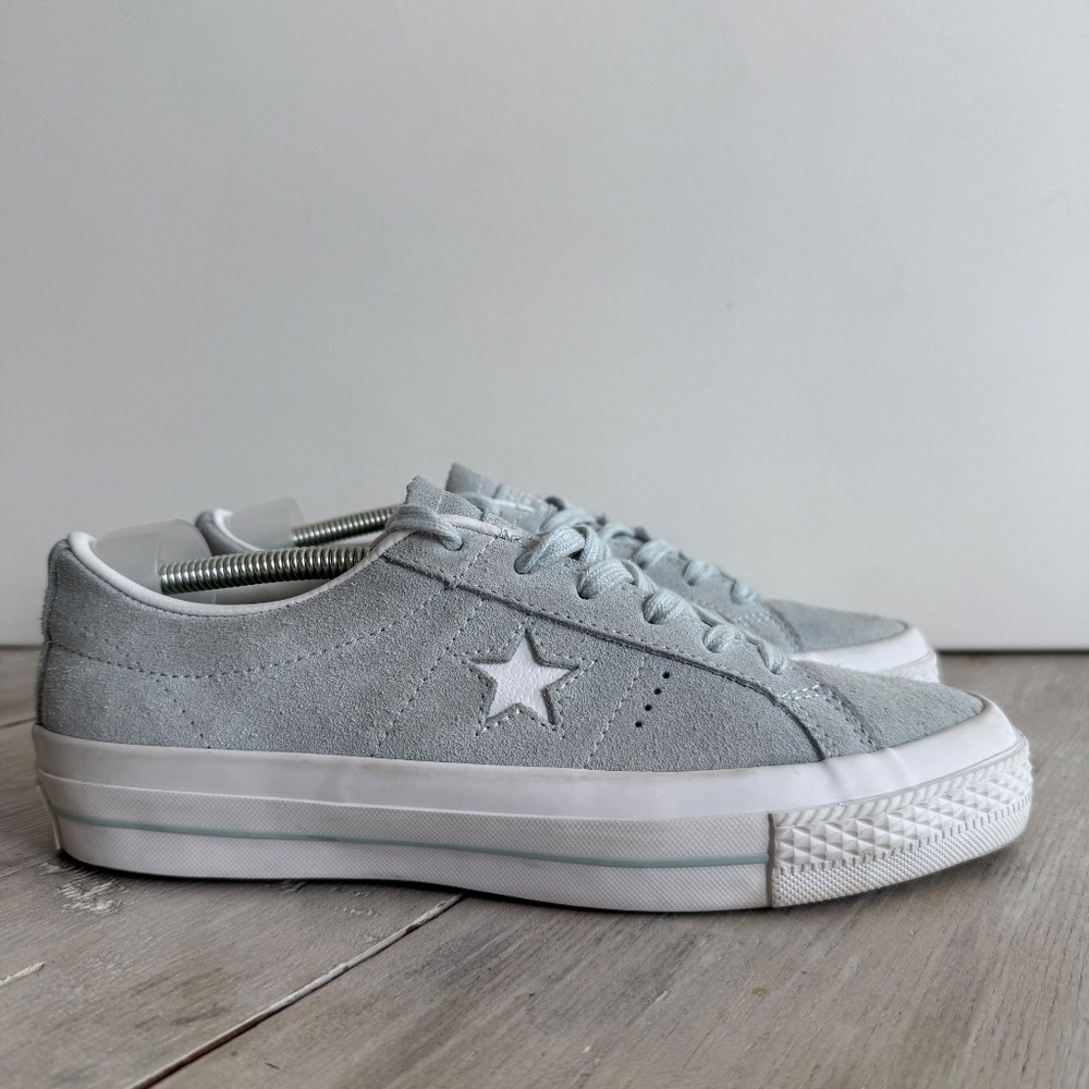 Converse CONS Chuck One Star Suede Ox Low Top Polar Blue Men 5.5 Wo. 7 Look New